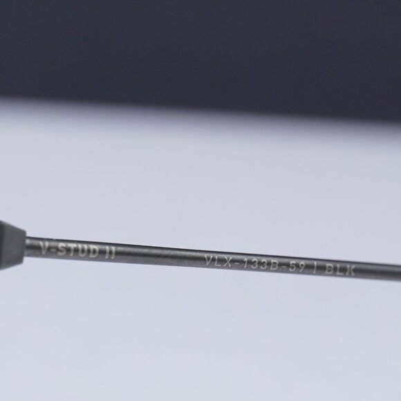 Valentino V-STUD-II VLX-133B Aviator Eyeglasses 59mm - Black Rhodium - Picture 6 of 11